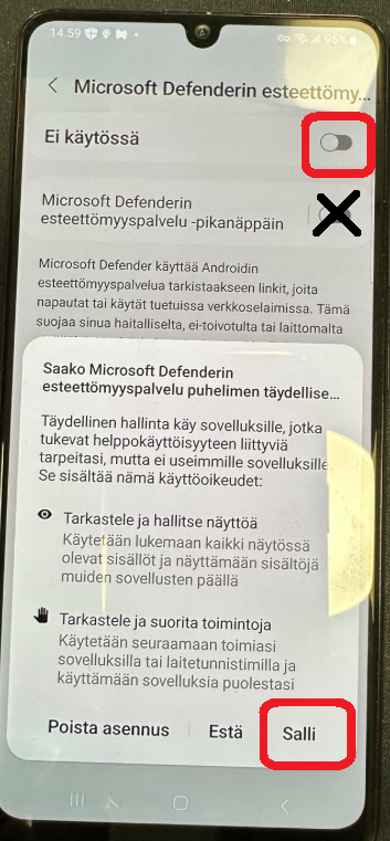 Ota esteettömyys käyttöön ja Salli