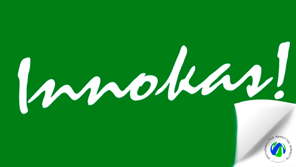Innokas!-logo vihreällä taustalla, oikeassa alanurkassa OPH rahoittaa hanketta -logo.