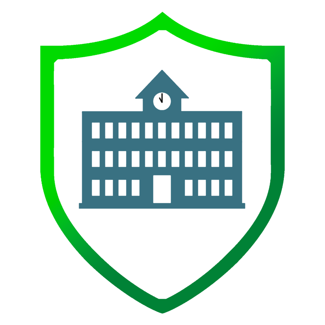 Tietosuojattu koulu -hankkeen logo.